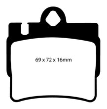 Load image into Gallery viewer, EBC 01-02 Mercedes-Benz CL55 AMG 5.5 Redstuff Rear Brake Pads
