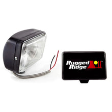 Load image into Gallery viewer, Rugged Ridge 5-In x 7-In Halogen Fog Light Black Steel Housing
