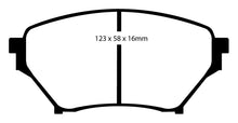 Load image into Gallery viewer, EBC 01-03 Mazda Miata MX5 1.8 (Sports Suspension) Redstuff Front Brake Pads
