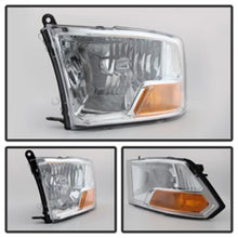 Load image into Gallery viewer, Xtune Dodge Ram 1500 09-12 ( Non Quad Headlights ) Crystal Headlights Chrome HD-JH-DR09-AM-C
