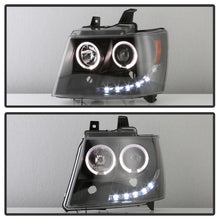 Load image into Gallery viewer, Spyder Chevy Suburban 1500 07-14 Projector Headlights LED Halo LED All Black PRO-YD-CSUB07-HL-BKV2
