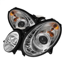 Load image into Gallery viewer, Spyder Mercedes Benz E-Class 03-06 Projector Headlights Halogen - DRL Chrm PRO-YD-MBW21103-DRL-C
