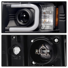 Load image into Gallery viewer, Spyder Chevy Silverado 2014-16 2500 HD Projector Headlights Light Bar DRL Blk PRO-YD-CSHD14-LBDRL-BK
