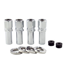 Load image into Gallery viewer, McGard Hex Lug Nut (Drag Racing X-Long Shank) M12X1.5 / 13/16 Hex / 2.475in. Length (4-Pk) - Chrome
