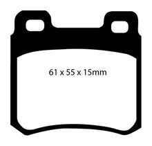 Load image into Gallery viewer, EBC 94-95 Mercedes-Benz C220 (W202) 2.2 Redstuff Rear Brake Pads
