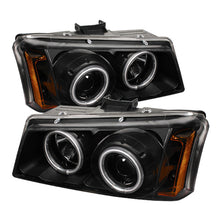 Load image into Gallery viewer, Spyder Chevy Silverado 1500 03-06 Projector HeadlightsCCFLHalo LED Blk High H1 PRO-YD-CS03-CCFL-BK
