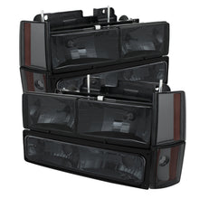 Load image into Gallery viewer, Xtune GMC Yukon 92-93 Crystal Headlights w/ Corner &amp; Bumper Smoke HD-JH-GMCCK88-AM-SM-SET
