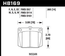 Load image into Gallery viewer, Hawk Nissan 810/240Z/260Z/280Z/620 / Toyota Corona/Cressida/Crown/PU HT-10 Front Race Brake Pads
