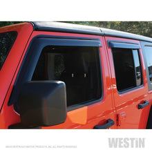 Load image into Gallery viewer, Westin 2018-2019 Jeep Wrangler JL Unlimited Wade Slim Wind Deflector 4pc - Smoke
