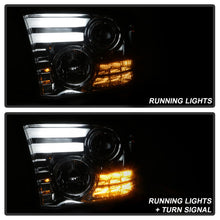 Load image into Gallery viewer, Spyder Dodge Ram 13-15 Projector Headlights Light Bar DRL Smoke PRO-YD-DR13-LBDRL-SM
