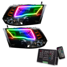 Load image into Gallery viewer, Oracle 09-17 RAM 1500 TRX Quad Pre-Assembled Headlights Black Housing - ColorSHIFT w/ 2.0 Controller
