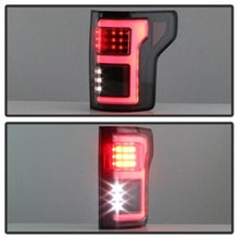 Load image into Gallery viewer, Spyder 15-18 Ford F-150 Light Bar LED Tail Lights (w/Blind Spot) - Black (ALT-YD-FF15015BS-LBLED-BK)

