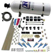 Load image into Gallery viewer, Nitrous Express Pro-Shk/Gas 4 Solenoids Nitrous Kit (200-600HP) w/15lb Bottle
