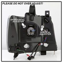 Load image into Gallery viewer, Spyder 07-14 Chevy Suburban/1500/2500/Tahoe V2 Projector Headlights All Blk PRO-YD-CSUB07V2-DRL-BKV2
