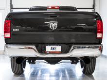 Load image into Gallery viewer, AWE Tuning 09-18 RAM 1500 5.7L (w/o Cutout) 0FG Dual Rear Exit Cat-Back Exhaust - Diamond Black Tips
