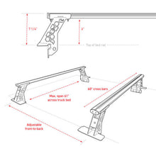 Load image into Gallery viewer, Go Rhino 20-22 Jeep Gladiator JT/16-22 Toy. Tacoma/05-21 Nssn Frontier XRS Cross Bars Kit - Tex. Blk
