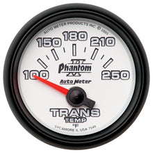 Load image into Gallery viewer, Autometer Phantom II 52.4mm Shortl Sweep Electronic 100-350 Def F Transmission Temperature Gauge
