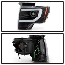 Load image into Gallery viewer, Spyder Ford F150 13-14 Xenon Model Only Light Bar Projector Headlights Black PRO-YD-FF15013PL-BK
