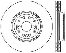 Load image into Gallery viewer, StopTech Sport Slotted (CRYO) 95-00 Lexus LS Front Left Rotor
