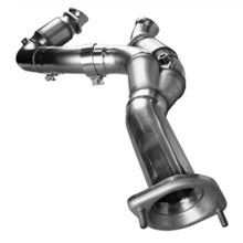 Load image into Gallery viewer, Kooks 07-08 GM 1500 3in x OEM Out GREEN Cat SS Y Pipe Kooks HDR Req
