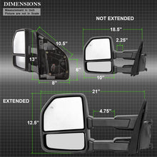 Load image into Gallery viewer, xTune 15-17 Ford F-150 Heated Telescoping Mirrors (Pair) (MIR-FF15015-G4-PWH-SET)
