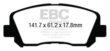 Load image into Gallery viewer, EBC 15+ Chrysler 200 2.4 Redstuff Front Brake Pads
