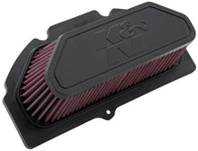 Load image into Gallery viewer, K&amp;N 09-11 Suzuki GSXR 1000 Replacement Air Filter 11.063in L x 5.688in W x 3.375in H
