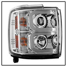 Load image into Gallery viewer, Spyder Chevy Silverado 2014-16 2500 HD Projector Headlights Light Bar DRL Chrm PRO-YD-CSHD14-LBDRL-C
