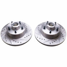 Load image into Gallery viewer, Power Stop 70-72 Dodge Challenger Front Evolution Drilled &amp; Slotted Rotors - Pair
