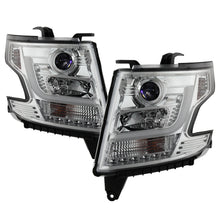 Load image into Gallery viewer, Spyder Chevy Tahoe / Suburban 2015 -2016 Projector Headlights - DRL LED - Chrome PRO-YD-CTA15-DRL-C
