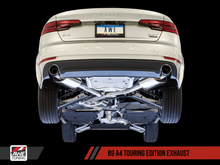 Load image into Gallery viewer, AWE Tuning Audi B9 A4 Touring Edition Exhaust Dual Outlet - Chrome Silver Tips (Includes DP)
