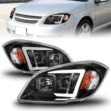 Load image into Gallery viewer, ANZO 05-10 Chevrolet Cobalt / 07-10 Pontiac G5 LED Projector Headlights w/ Seq Black Housing
