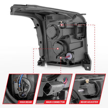 Load image into Gallery viewer, Anzo 15-17 GMC Yukon/Yukon XL Projector Headlights Black Housing/Clear Lens (w/ Light Bars)
