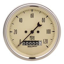 Load image into Gallery viewer, Autometer Antique Beige 5 Piece Kit 3-3/8in &amp; 2-1/16 Elec. Speedometer Gauges
