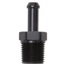 Load image into Gallery viewer, Edelbrock Hose Fittings Straight 1/2In NPT to 3/8In Barb Black Anodize
