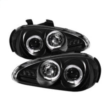 Load image into Gallery viewer, Spyder Mazda MX3 92-96 Projector Headlights LED Halo LED Black High H1 Low H1 PRO-YD-MMX392-HL-BK
