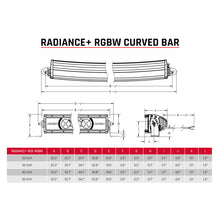 Load image into Gallery viewer, Rigid Industries Radiance+ Curved 50in. RGBW Light Bar
