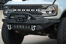 Load image into Gallery viewer, DV8 Offroad 2021+ Ford Bronco Modular Front Bumper Winch Capable w/ Auxiliary Light Mounts
