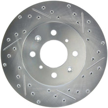 Load image into Gallery viewer, StopTech Select Sport 90-01 Acura Integra (exc. Type R) Slotted and Drilled Left Front Rotor
