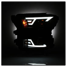 Load image into Gallery viewer, xTune 15-17 Ford F-150 DRL LED Light Bar Projector Headlights - Black Smoke (PRO-JH-FF15015-LB-BSM)
