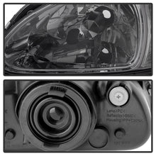 Load image into Gallery viewer, Xtune Honda Del Sol 93-97 1Pc Crystal Headlights Smoke HD-ON-HDEL93-1P-SM

