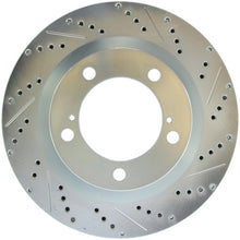 Load image into Gallery viewer, StopTech Select Sport 07-17 Toyota Tundra Sport Slotted &amp; Drilled Front Left Rotor

