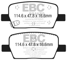 Load image into Gallery viewer, EBC 2015+ Chevrolet Camaro 3.6L (w/Brembo Brakes) Bluestuff Rear Brake Pads
