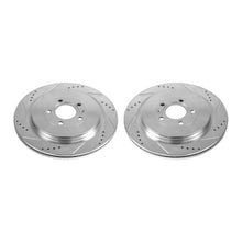 Load image into Gallery viewer, Power Stop 13-14 Ford Mustang Rear Evolution Drilled &amp; Slotted Rotors - Pair
