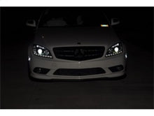 Load image into Gallery viewer, Spyder Mercedes Benz C-Class 08-11 Projector Headlights Halogen - DRL Blk PRO-YD-MBW20408-DRL-BK
