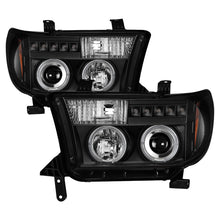 Load image into Gallery viewer, Spyder Toyota Tundra 07-133 Projector Headlights LED Halo LED Blk PRO-YD-TTU07-HL-BK
