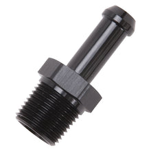 Load image into Gallery viewer, Edelbrock Hose End Straight 3/8In NPT to 3/8In Barb Black Anodize
