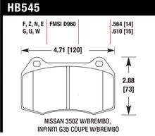 Load image into Gallery viewer, Hawk DTC-80 03-09 Nissan 350Z w/Brembo Brakes Front Race Brake Pads
