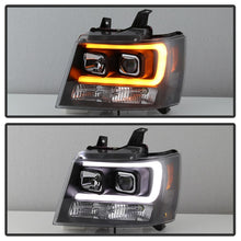 Load image into Gallery viewer, Spyder 07-14 Chevy Suburban/Tahoe V2 Projector Headlights LED Turn Sig Black PRO-YD-CSUB07V3-SB-BK
