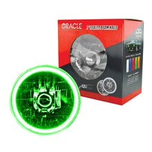 Load image into Gallery viewer, Oracle Pre-Installed Lights 7 IN. Sealed Beam - Green Halo
